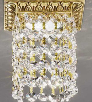 Brass recessed spotlight with crystals Art. Z13