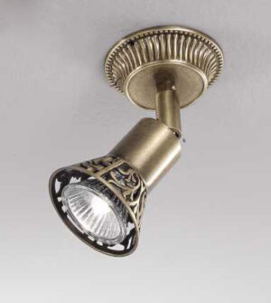 Swivel brass spotlight Art. F1