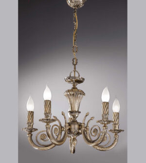 Brass pendant chandelier Art. 710/5