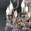 Brass ceiling light with crystals  Art. 855 /8+1 PL - Image 2