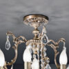 Brass ceiling light with crystals  Art. 855 /8+1 PL - Image 3