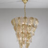 Suspension lamp in brass with transparent glass Art. 605/10S